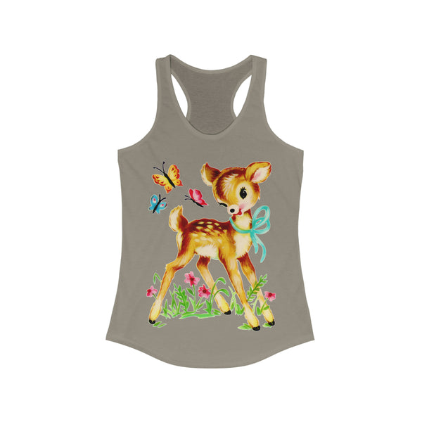 Forest Deer & Butterflies Racerback Tank