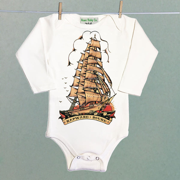 Napward Bound Organic One Piece Baby Bodysuit