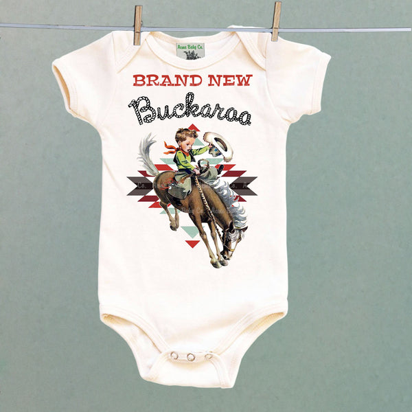 Brand New Buckaroo Organic One Piece Baby Bodysuit