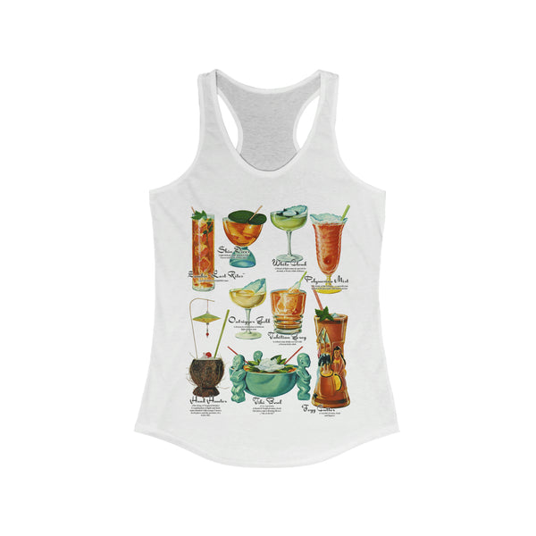 Tiki Cocktails Racerback Tank