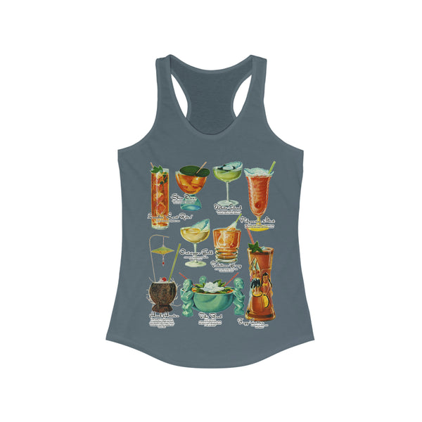 Tiki Cocktails Racerback Tank