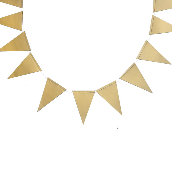 Gold Mini Pennant Party Banner