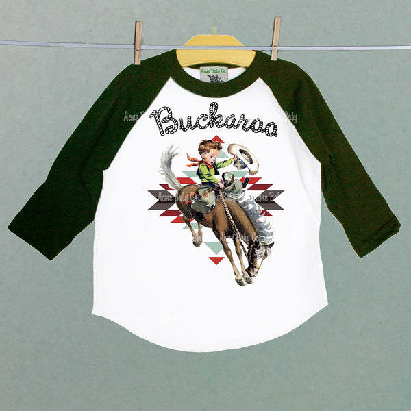 Southwest Buckaroo Children's Raglan Shirt
