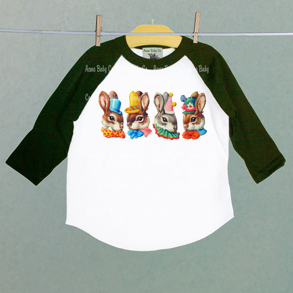 Party Bunnies Raglan Baseball Shirt