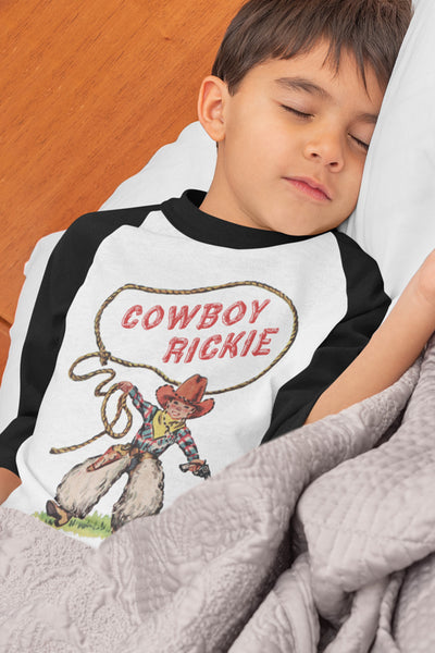 Personalized Cowboy Roper Children's Raglan Shirt
