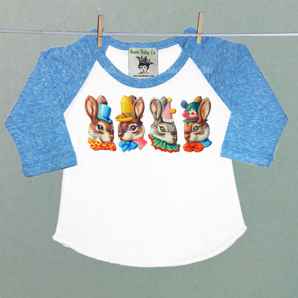 Party Bunnies Raglan Baseball Shirt