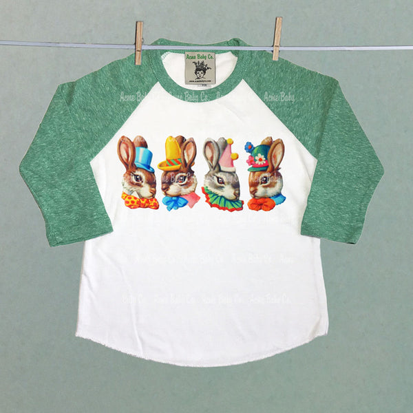 Party Bunnies Raglan Baseball Shirt