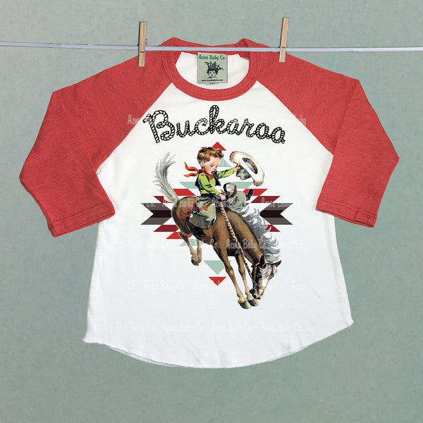 Southwest Buckaroo Children's Raglan Shirt