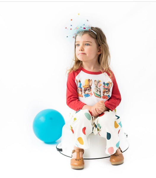 Party Bunnies Raglan Baseball Shirt