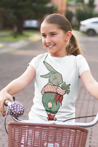 Carrots Bunny Girl's Cap Sleeve Shirt