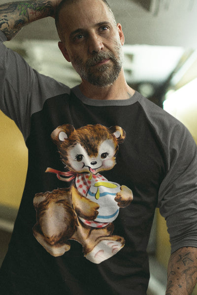 Honey Bear Unisex Raglan Tee