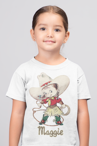 Cowgirl Roper Custom Organic Children's Shirt
