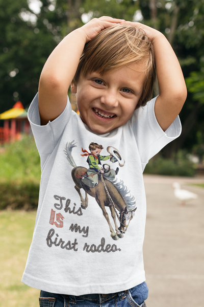 This IS My First Rodeo Cowboy Organic Children's Shirt