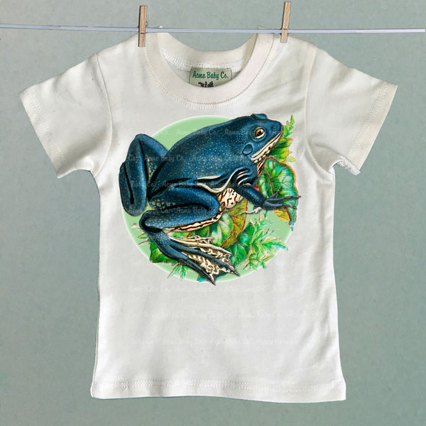 Blue Frog Organic Children's Shirt as seen on Ivy & Bean Netflix Series!