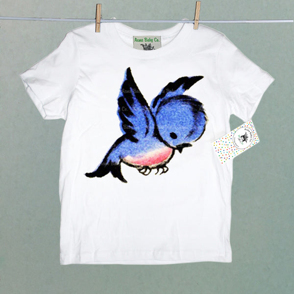 Little Blue Bird Organic Children's Shirt