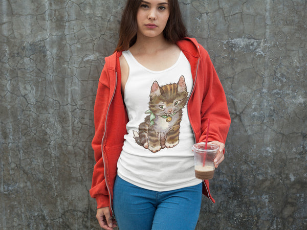 Mischievous Kitty Racerback Tank