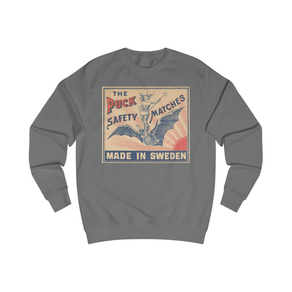 Puck Bat Safety Matches Unisex Sweatshirt.