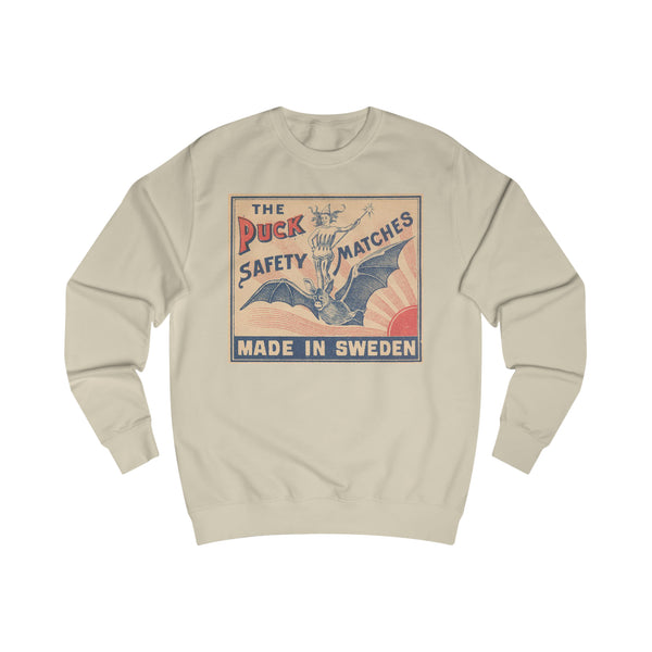 Puck Bat Safety Matches Unisex Sweatshirt.