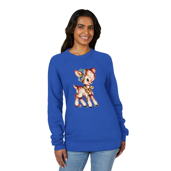 Brown Fawn Unisex Raglan Sweatshirt