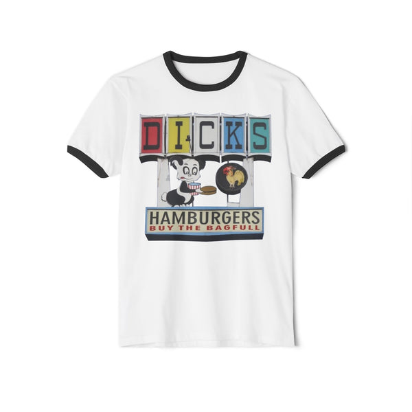 Dick's Hamburgers Unisex Cotton Ringer T-Shirt