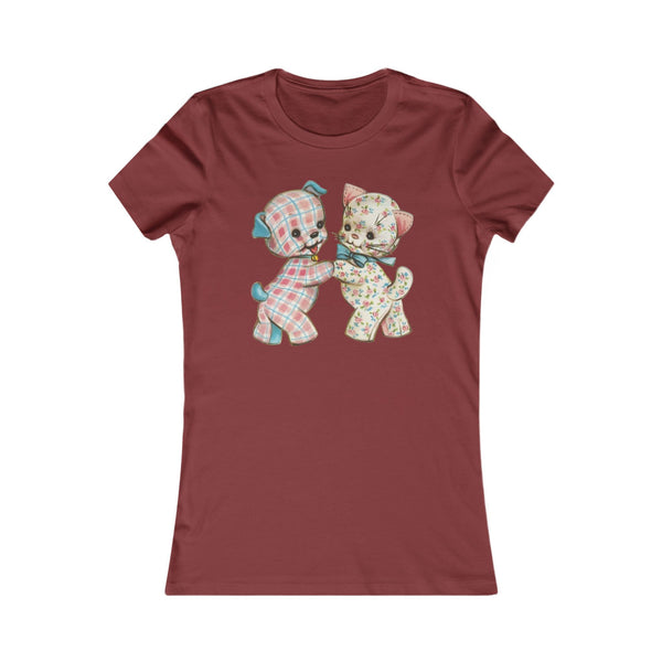 Pastel Kitty and Puppy Women's Favorite Tee