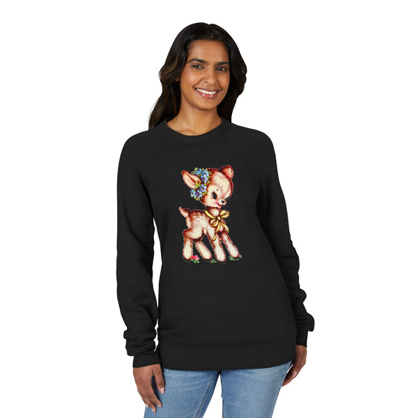 Brown Fawn Unisex Raglan Sweatshirt