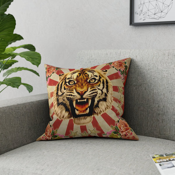 Circus Tiger Broadcloth Pillow