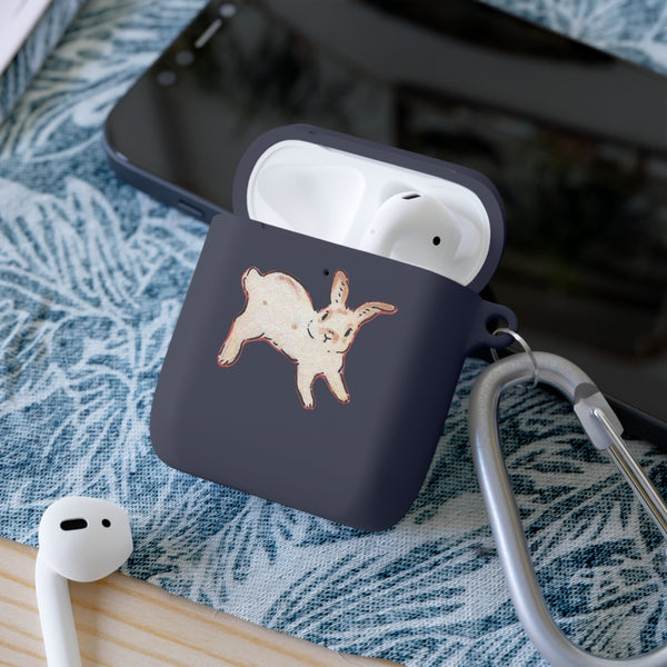 White Bunny Rabbit AirPods Case Cover