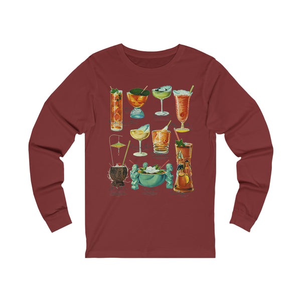 Tiki Drinks Unisex Jersey Long Sleeve Tee