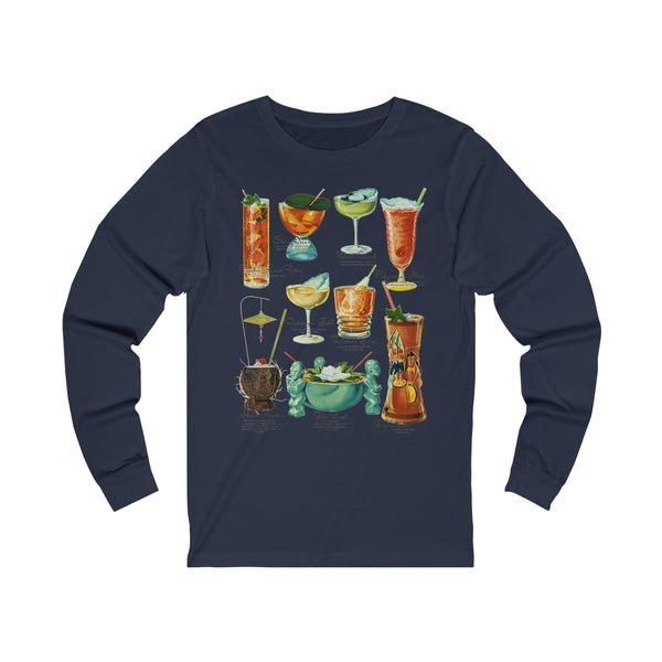 Tiki Drinks Unisex Jersey Long Sleeve Tee