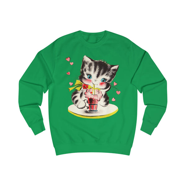 Soda Shop Kitten Unisex Sweatshirt