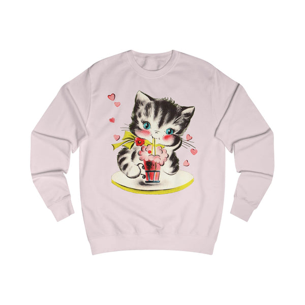 Soda Shop Kitten Unisex Sweatshirt