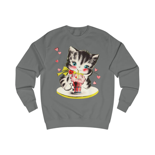 Soda Shop Kitten Unisex Sweatshirt