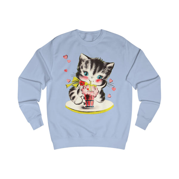 Soda Shop Kitten Unisex Sweatshirt