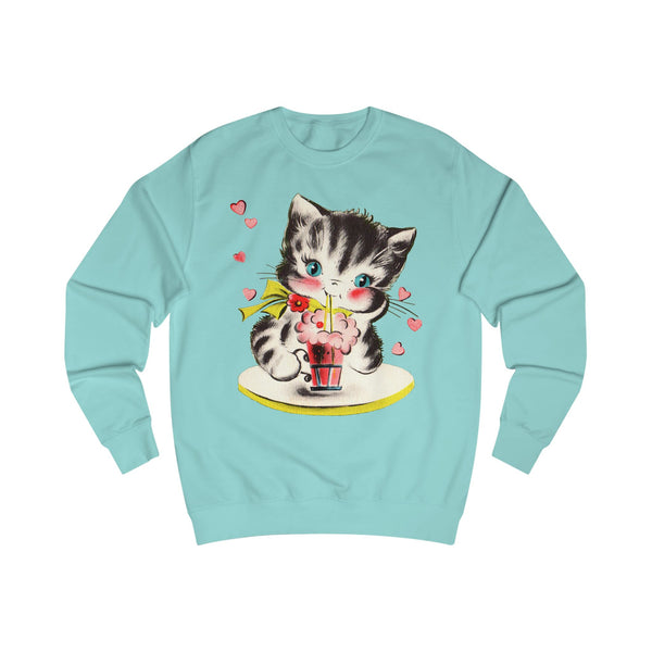 Soda Shop Kitten Unisex Sweatshirt