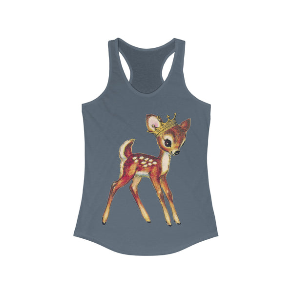 Acme Deer with Crown Racerback Tank