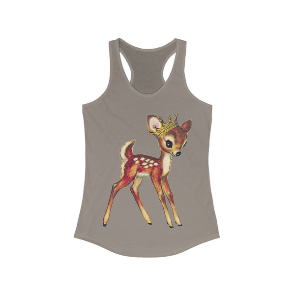 Acme Deer with Crown Racerback Tank