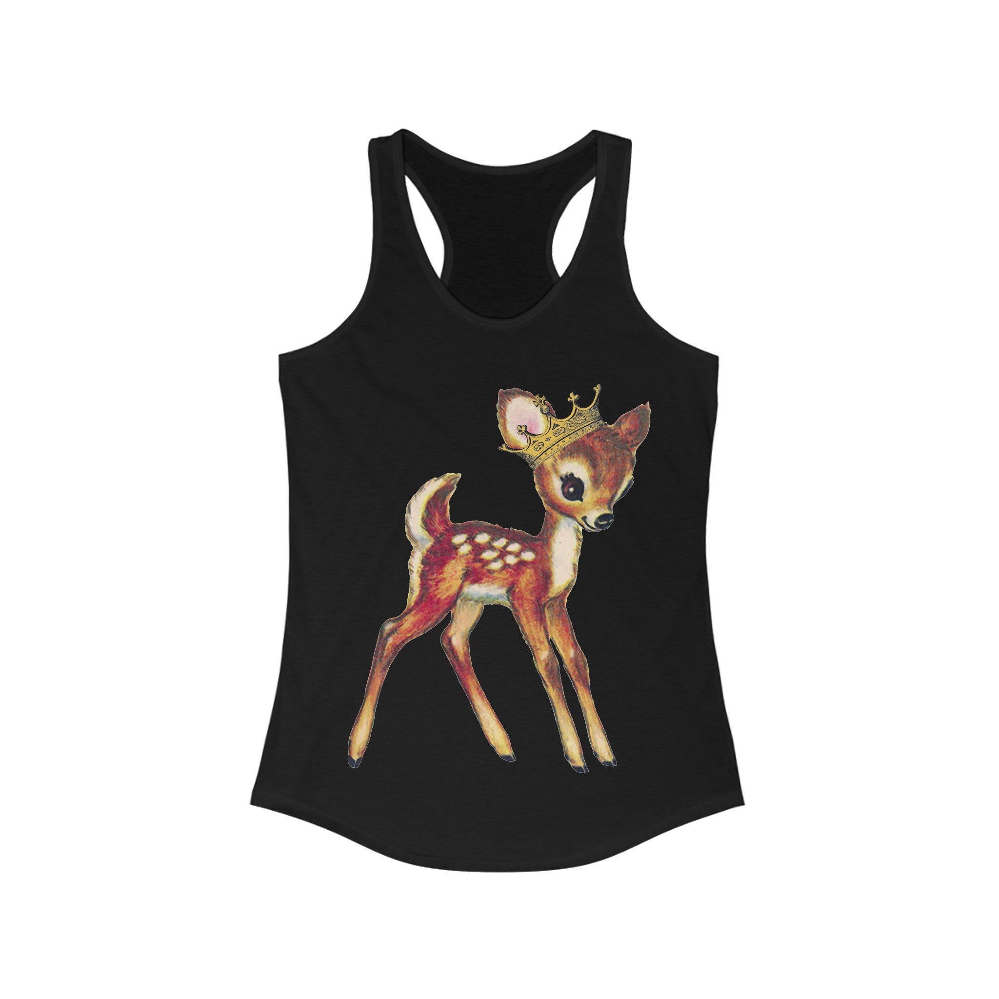 Acme Deer with Crown Racerback Tank