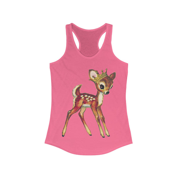 Acme Deer with Crown Racerback Tank