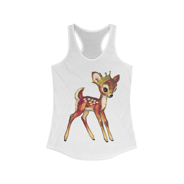 Acme Deer with Crown Racerback Tank