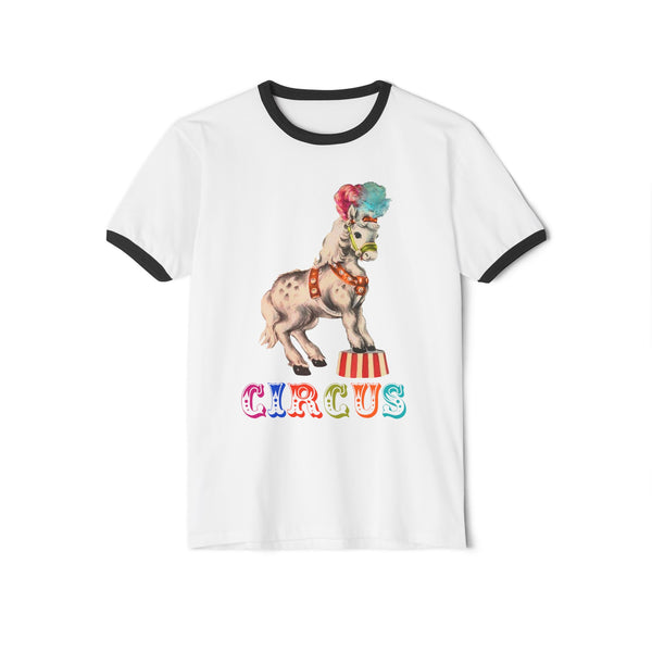 Circus Pony Unisex Cotton Ringer T-Shirt