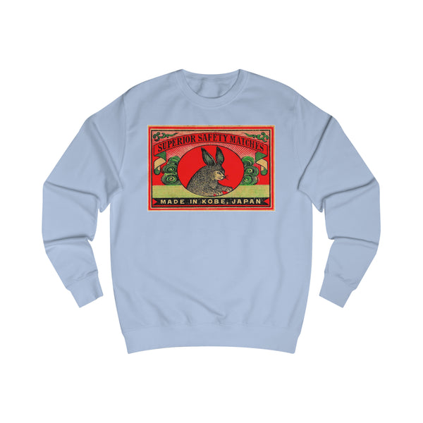 Rabbit Safety Matches Unisex Sweatshirt