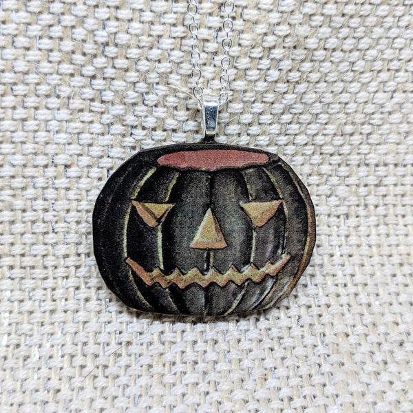 Black Pumpkin Necklace