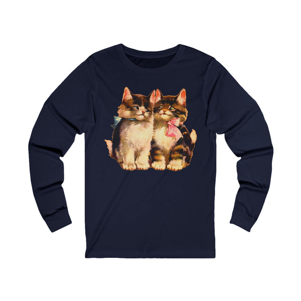 Precocious Kittens Jersey Long Sleeve Tee