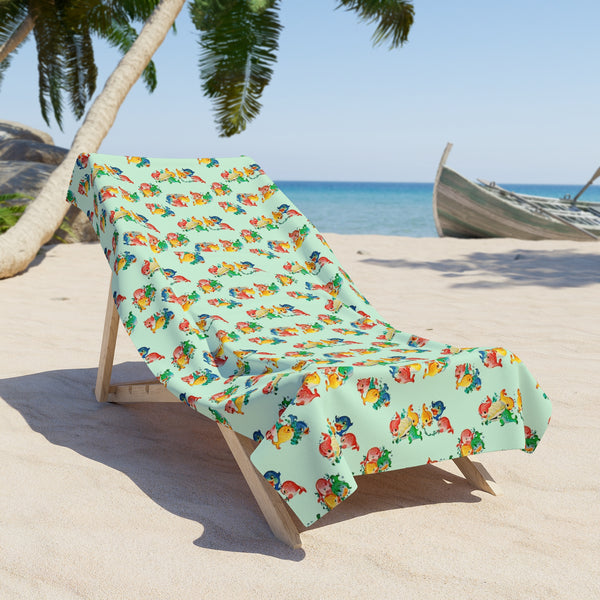 Joyful Fish Beach Towel