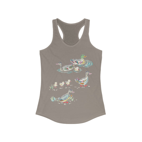 Mallard Pond Ducks Women's Racerback Tank