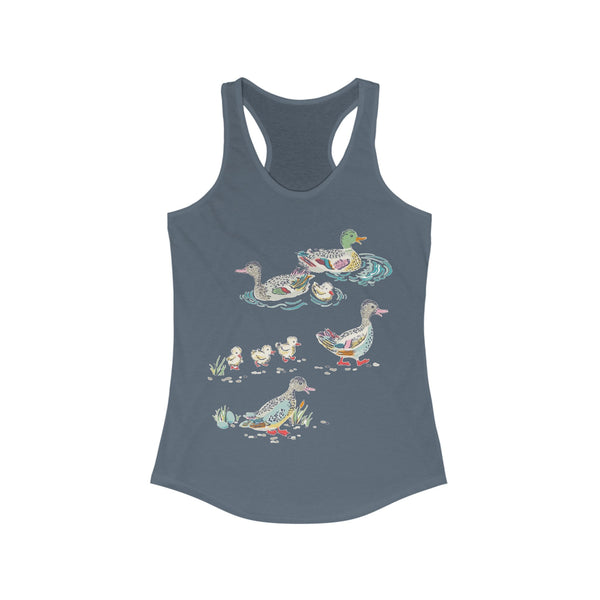 Mallard Pond Ducks Women's Racerback Tank