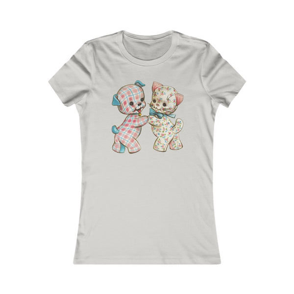 Pastel Kitty and Puppy Women's Favorite Tee