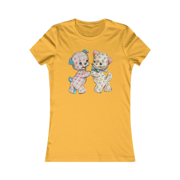 Pastel Kitty and Puppy Women's Favorite Tee