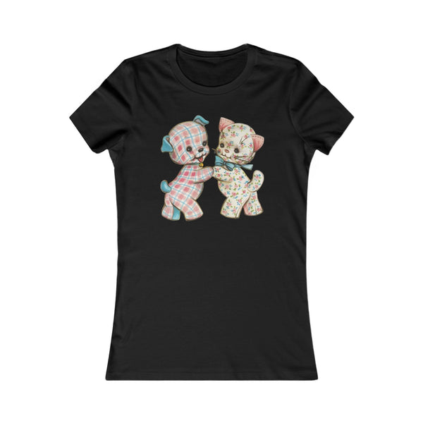 Pastel Kitty and Puppy Women's Favorite Tee
